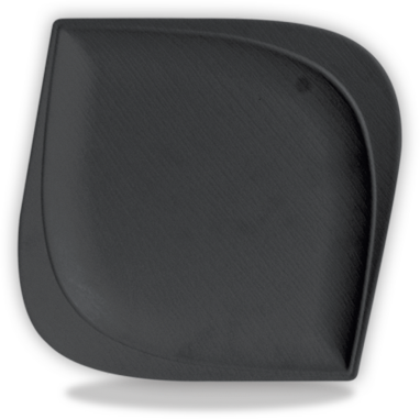 SERVEWELL TRINITY BLACK DINNER PLATE