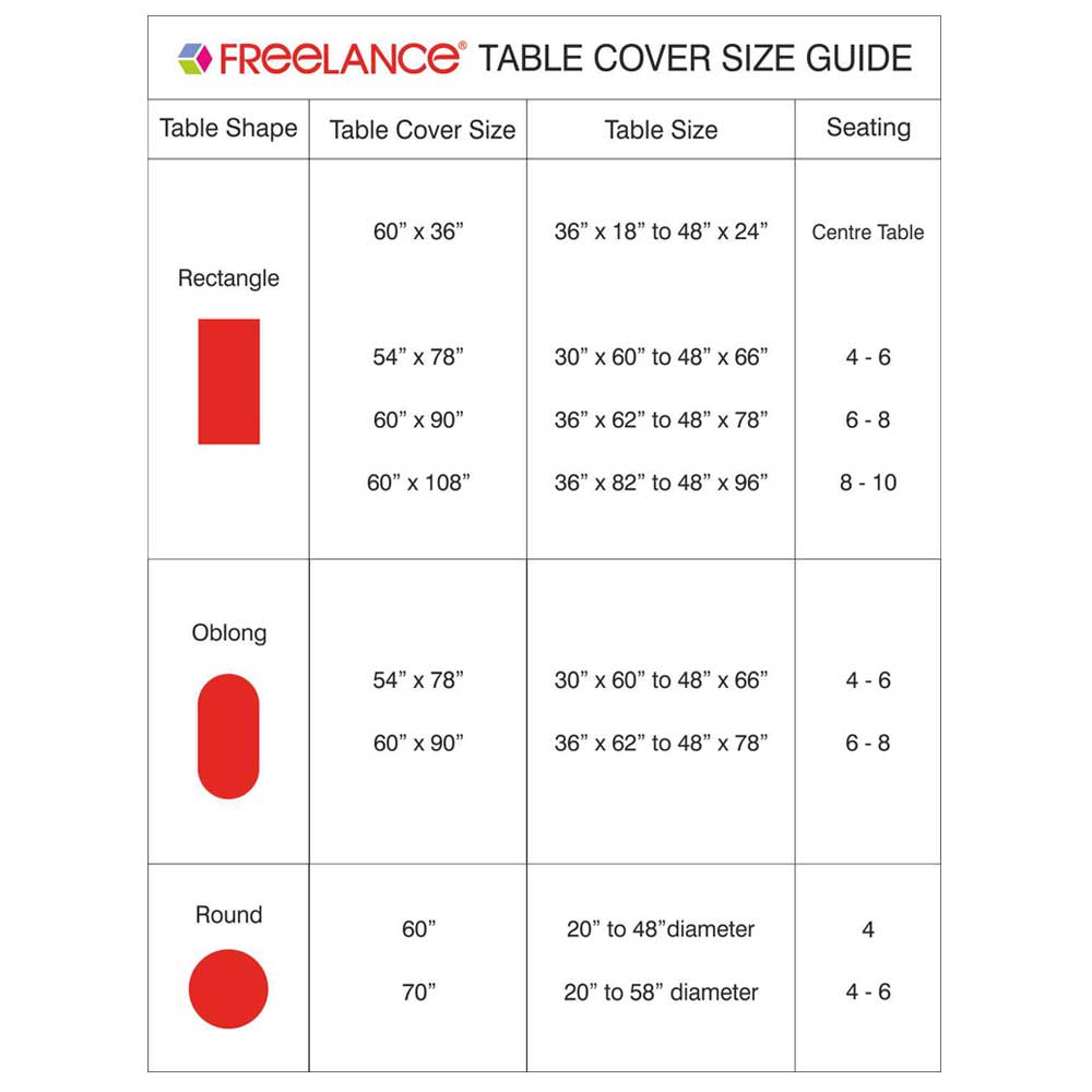 FREELANCE 54*78 TUSCANY TABLE COVER RECTANGLE