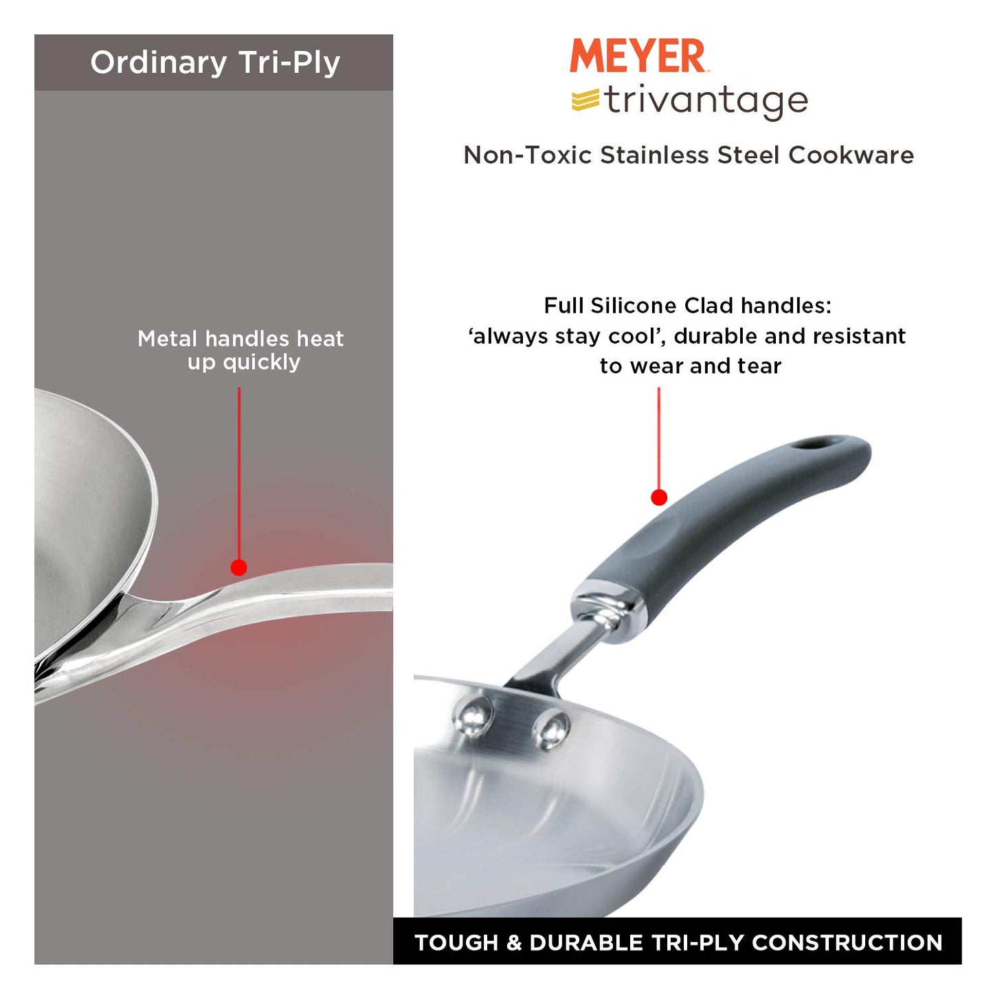 MEYER 31611 TRIVANTAGE OPEN FLAT TAWA 28CM