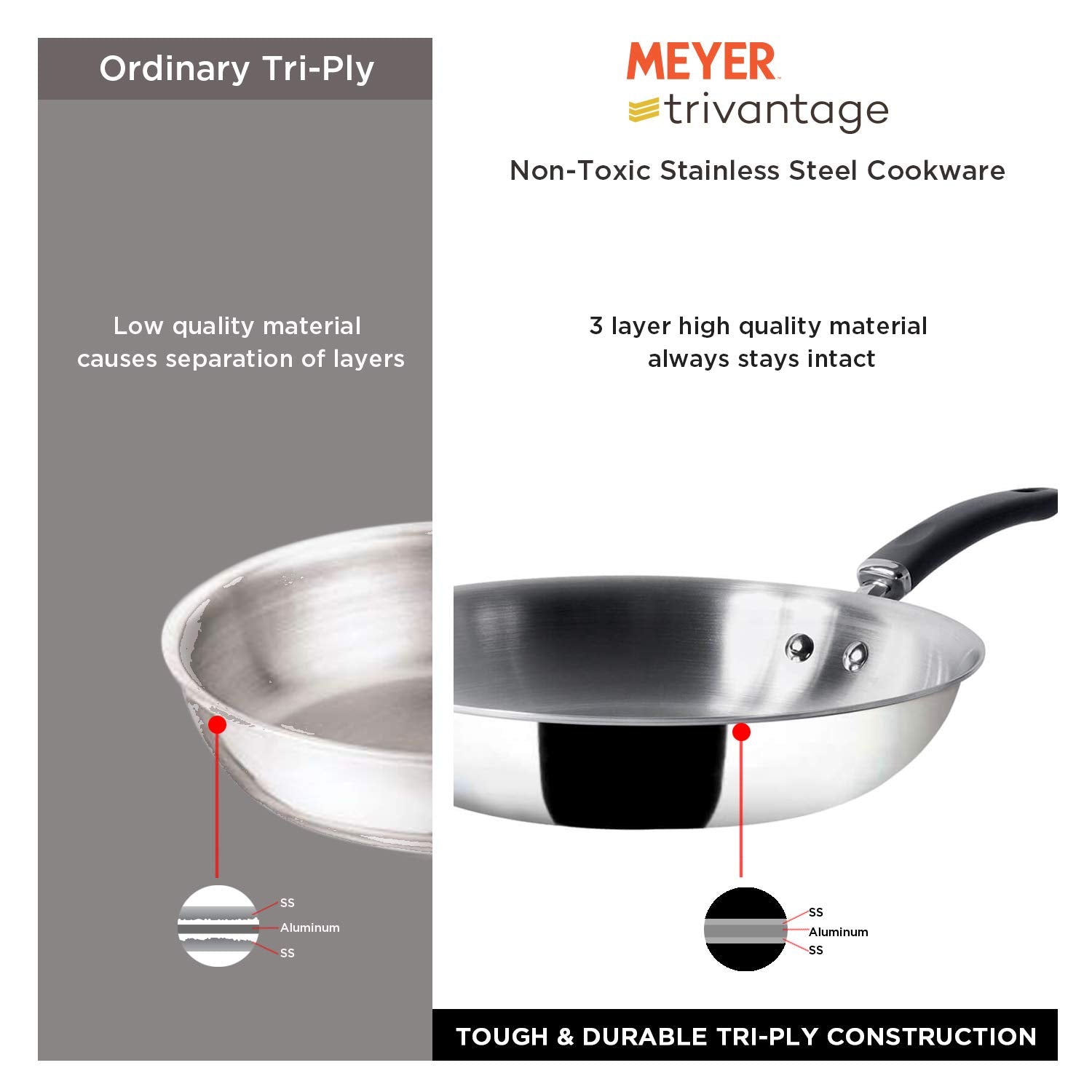 MEYER 31131 TRIVANTAGE OPEN FRYPAN 26CM