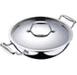 BERGNER 6349 TRIPLY KADAI WITH LID 22*7CM