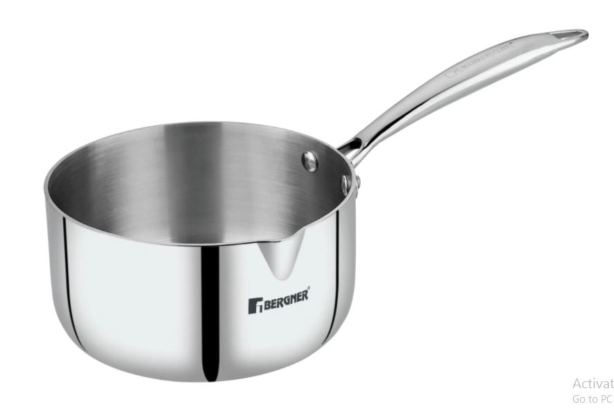 BERGNER BGIN-1302 TRIPLY SAUCEPAN 18CM WITH SPOUT
