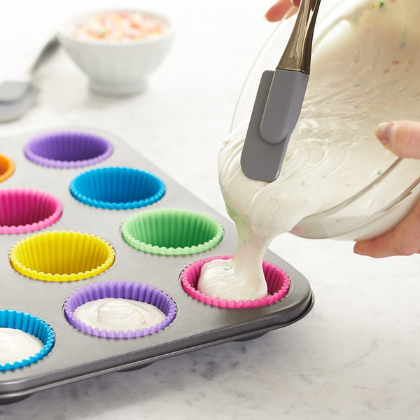 BAKERS SILICON CUP CAKE MOULD SMALL - Silicone Cupcake Molds
