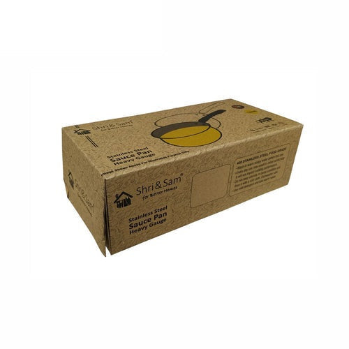 SHRI & SAM JHC1216 430 HAMMERED SAUCE PAN 18CM Poppat Jamals