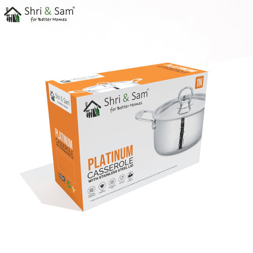 SHRI & SAM JHC-1922-160-H PLATINUM CASSEROLE 16CM