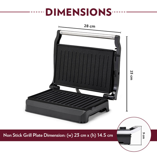 BOROSIL META PRIME GRILL SANDWICH MAKER